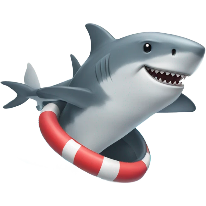 Pool dancer shark emoji
