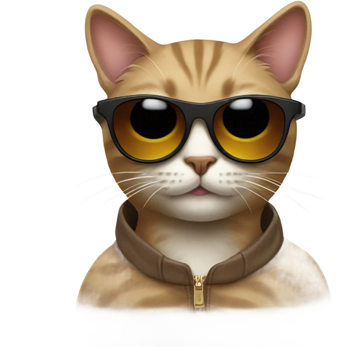 Cat with sunglasses emoji