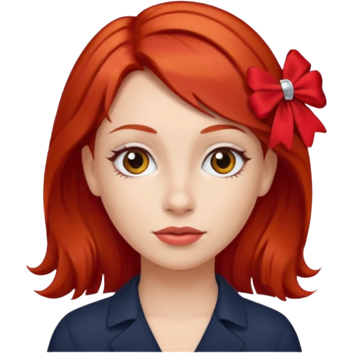 kırmızı toka takan kadın emoji