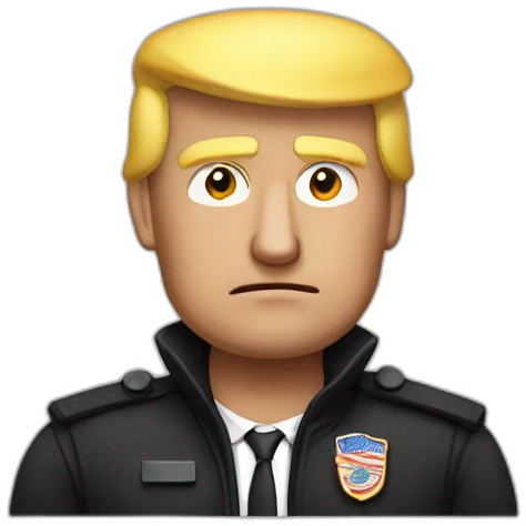 donald-trump-arrested emoji
