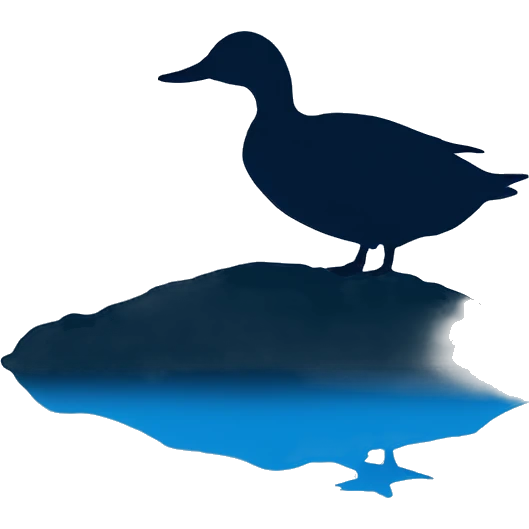 blue duck silhouette emoji
