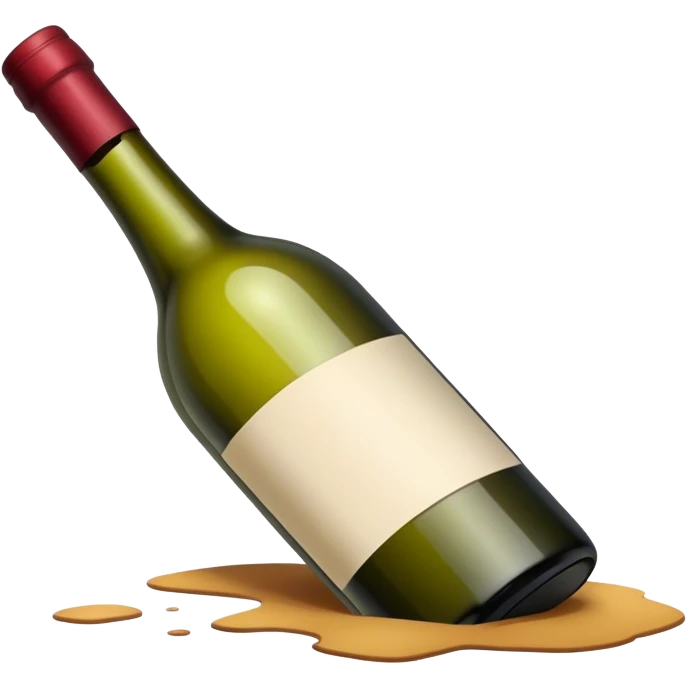 wine bottle on floor emoji
