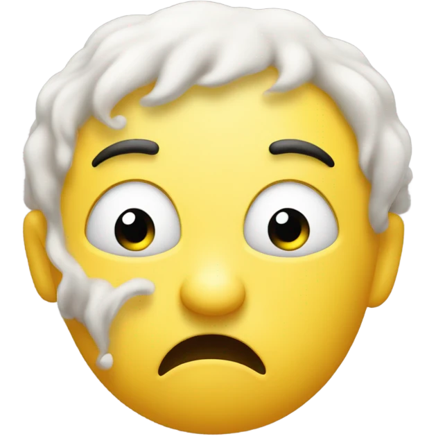 An emoji farting emoji