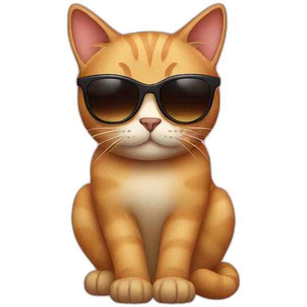 Cat with sunglasses emoji