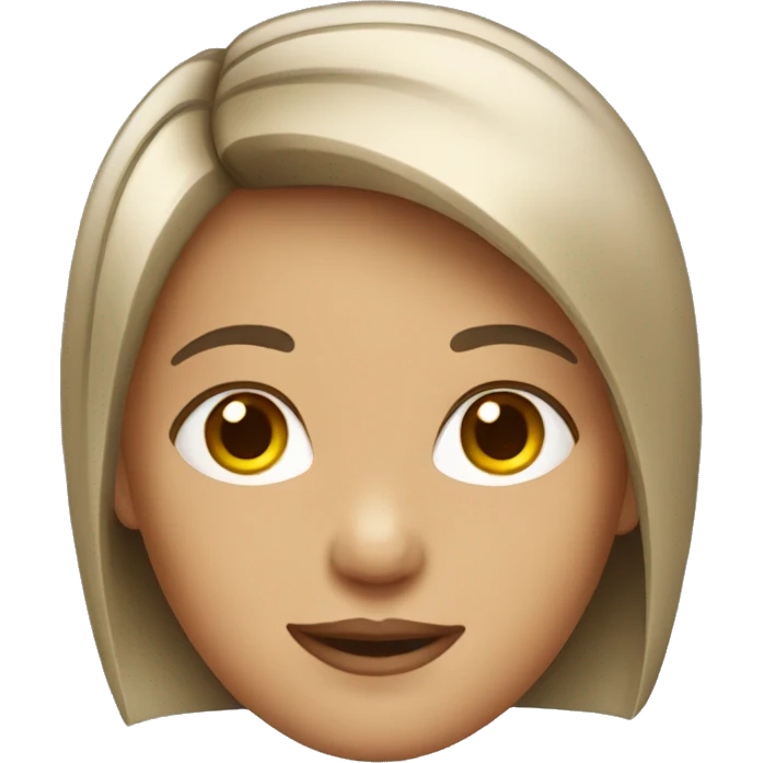 girl with a square haircut emoji