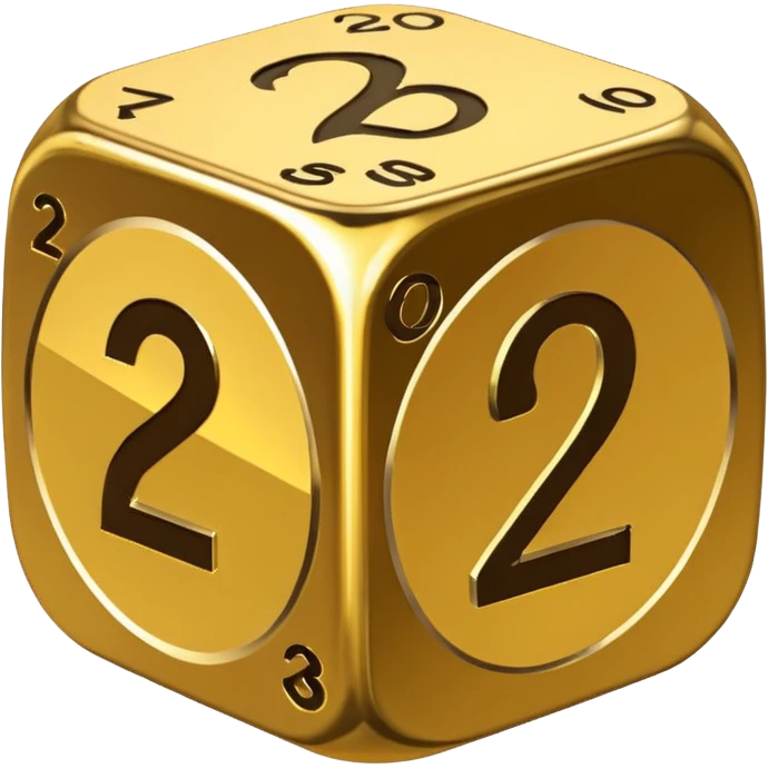 ДнД дайс д20 с акцентом на цифре 20 emoji