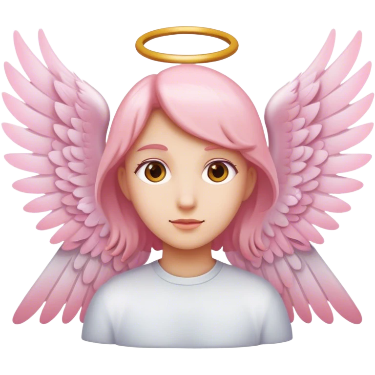 wings seraphim light pink  emoji