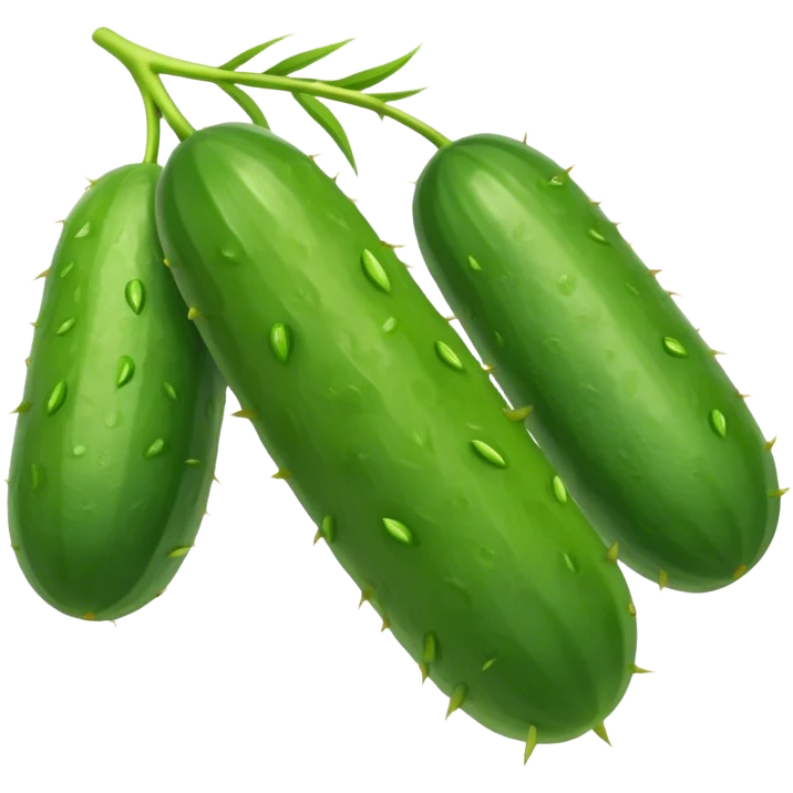 2 cucumbers on palm branch emoji