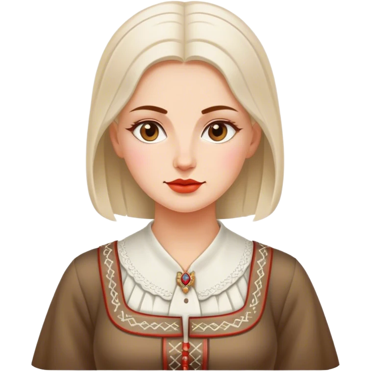 traditional polish european woman modern emoji