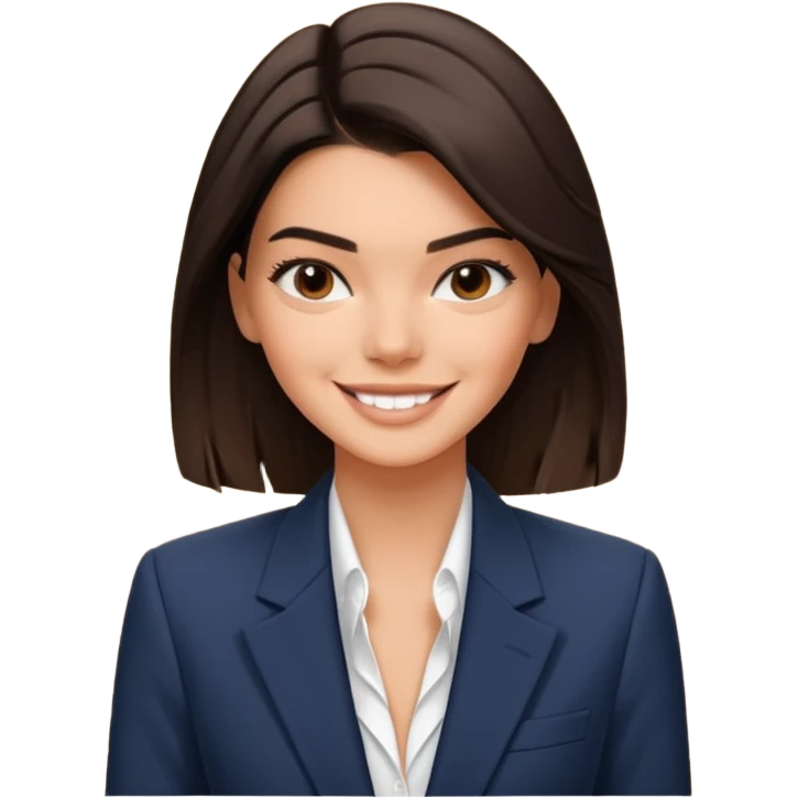 kendall jenner in einem professionellen setup emoji