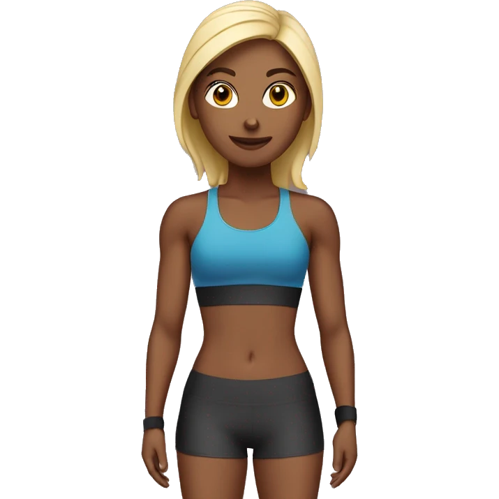 fit gym girl emoji