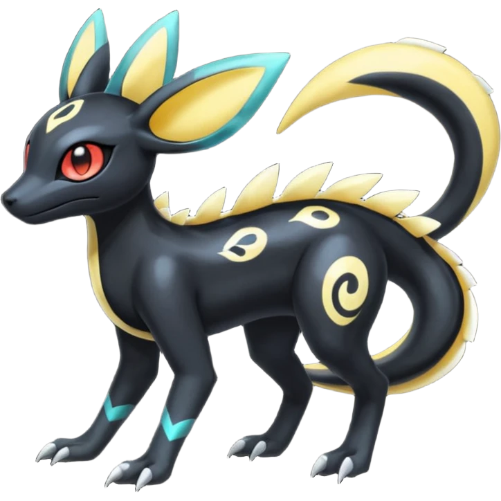 Meloetta-Salandit-Umbreon-Nargacuga-Pokémon-Fakémon-fusion-hybrid-creature emoji