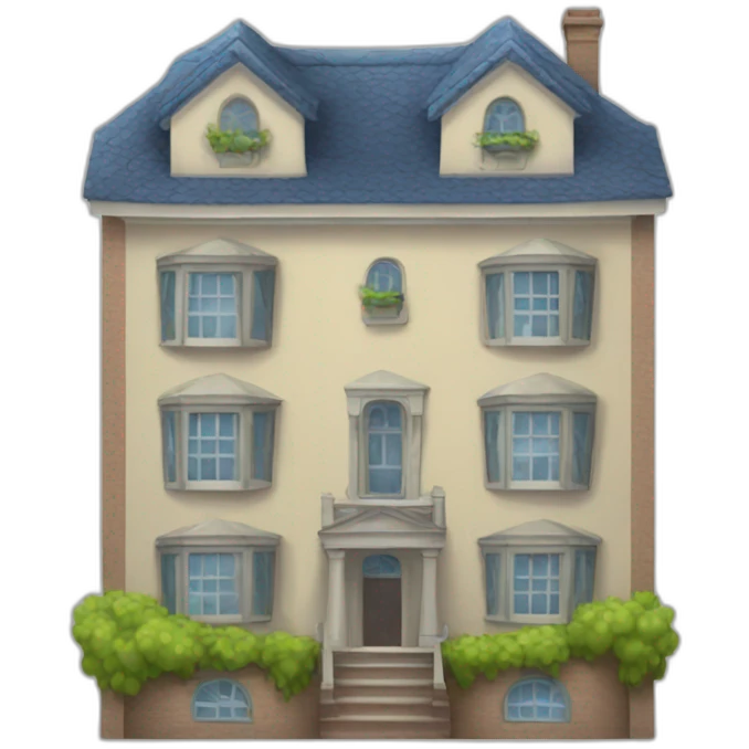 Three floors house emoji