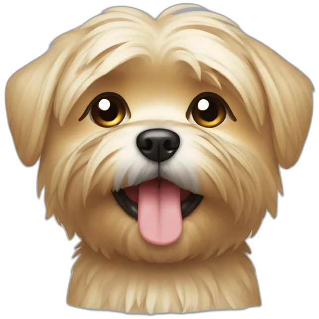 Morkie crying emoji