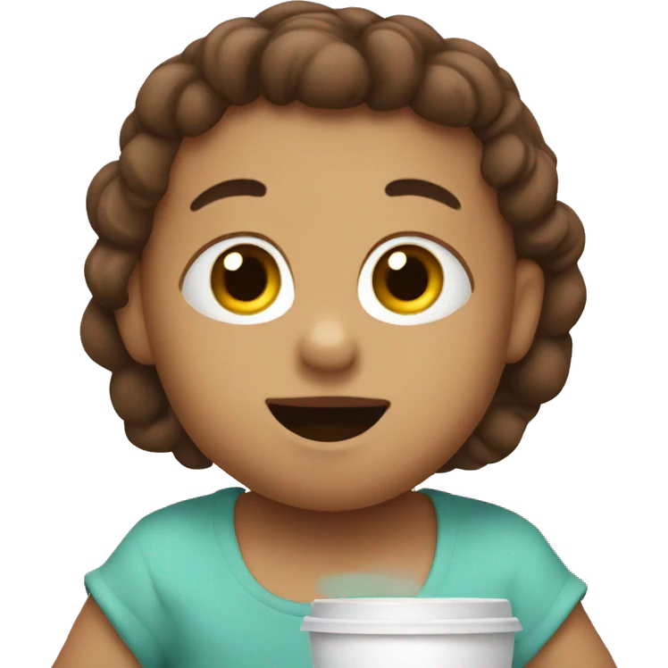 Baby Drink coffee emoji