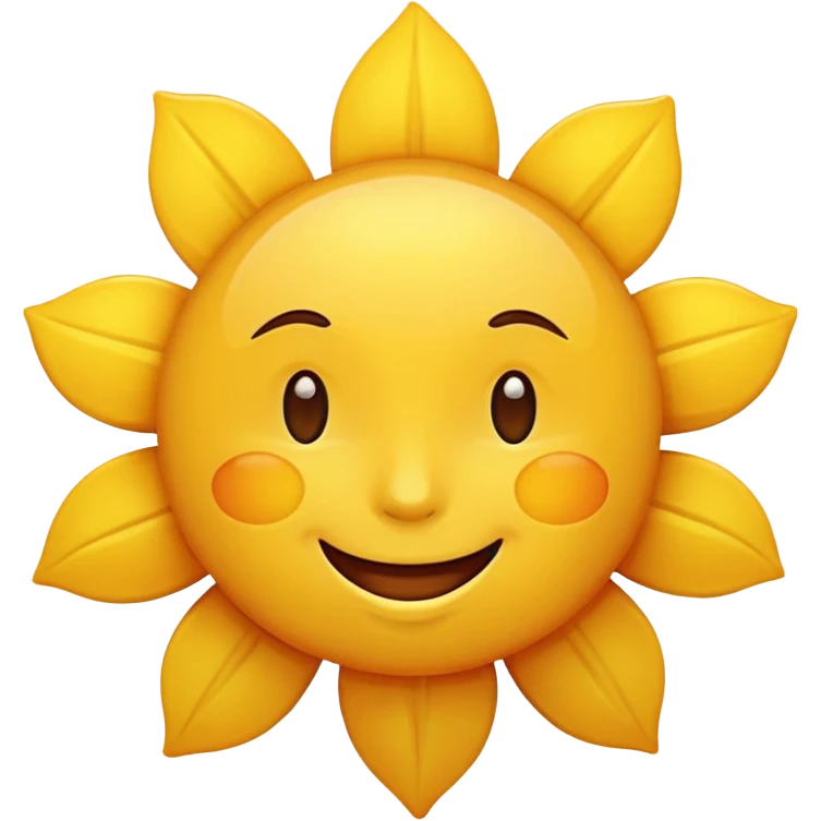 Sunshine mood emoji