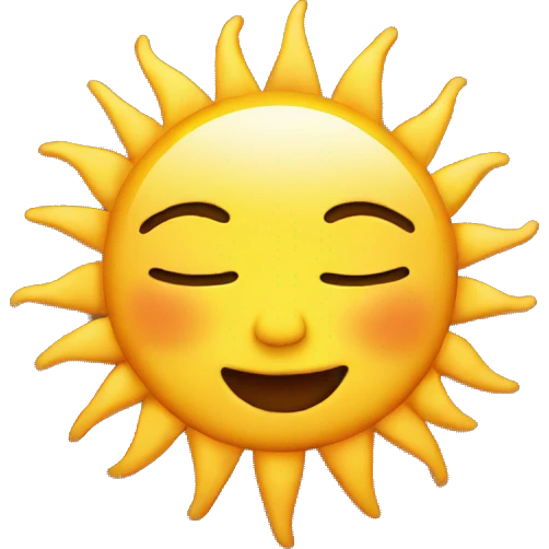 Sun kiss emoji