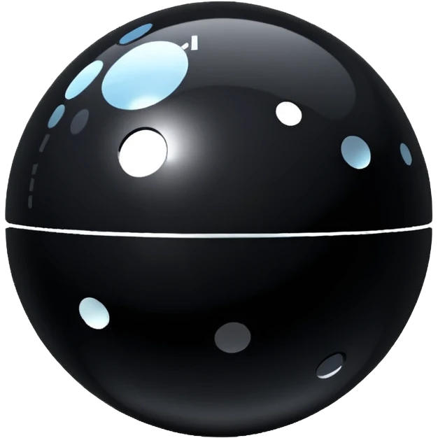 black sparkling disco ball emoji