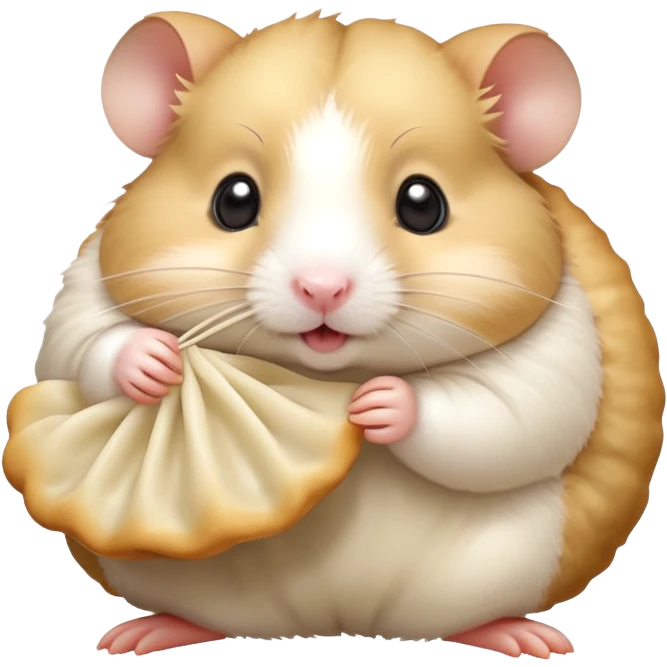 Hamster eating a dumpling  emoji