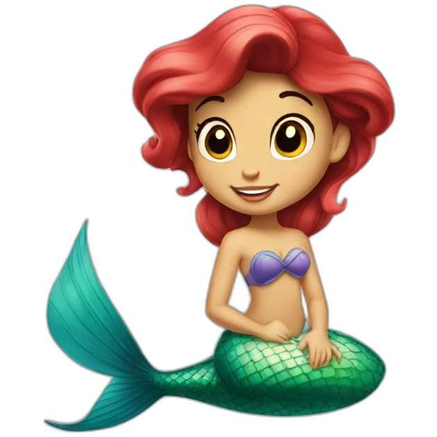 The little mermaid disney emoji
