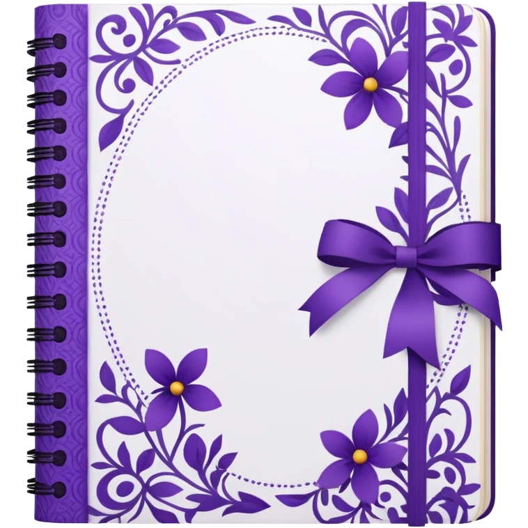 journal white and purple emoji
