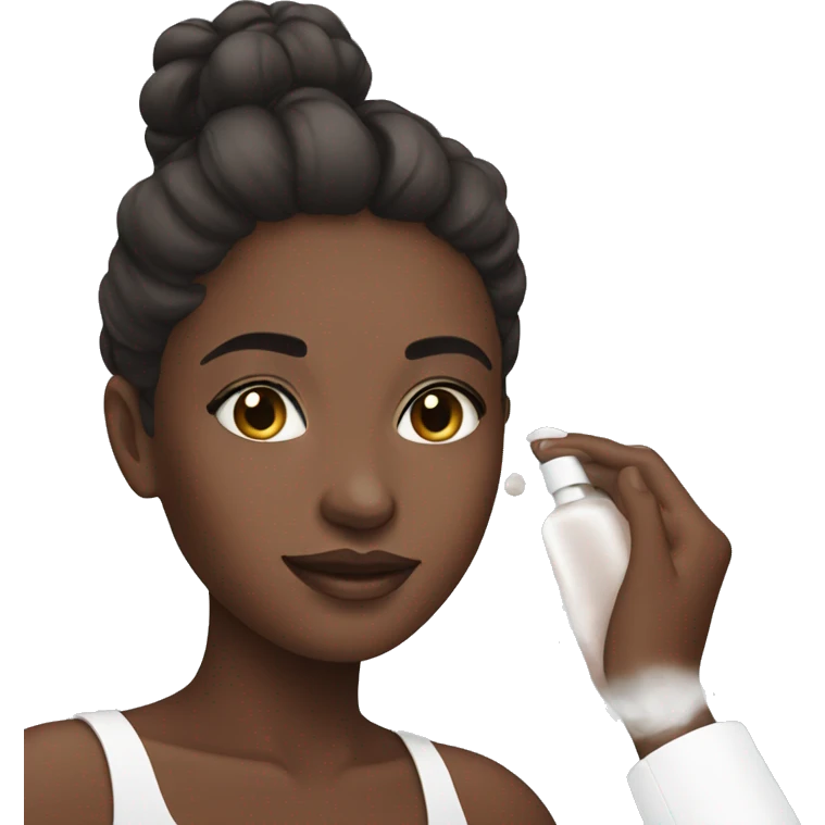 Girl doing skincare emoji