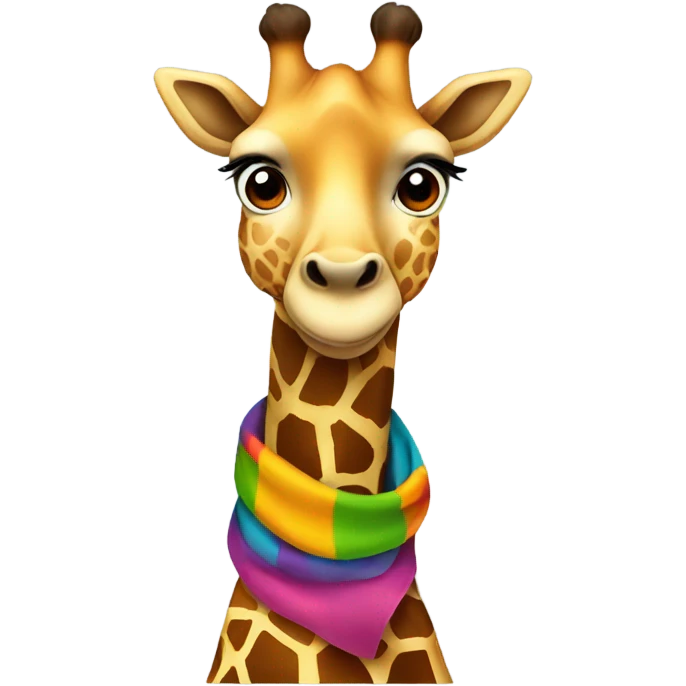 Giraffe with scarf emoji