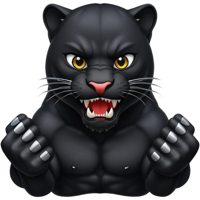 panther with fangs emoji