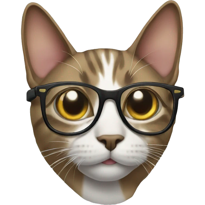 Cat with glasses emoji
