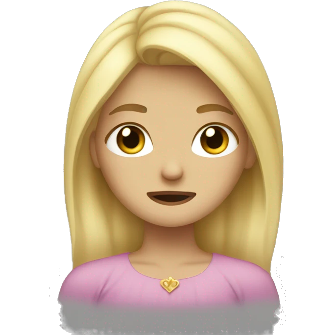 Blonde princess crying  emoji