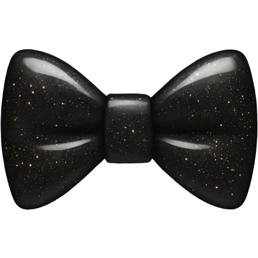 black sparkly bow emoji