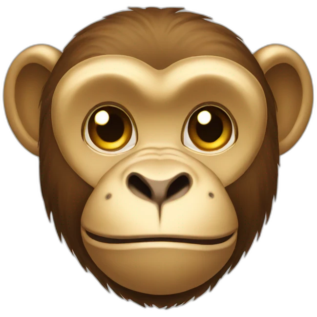 Monkey golden emoji
