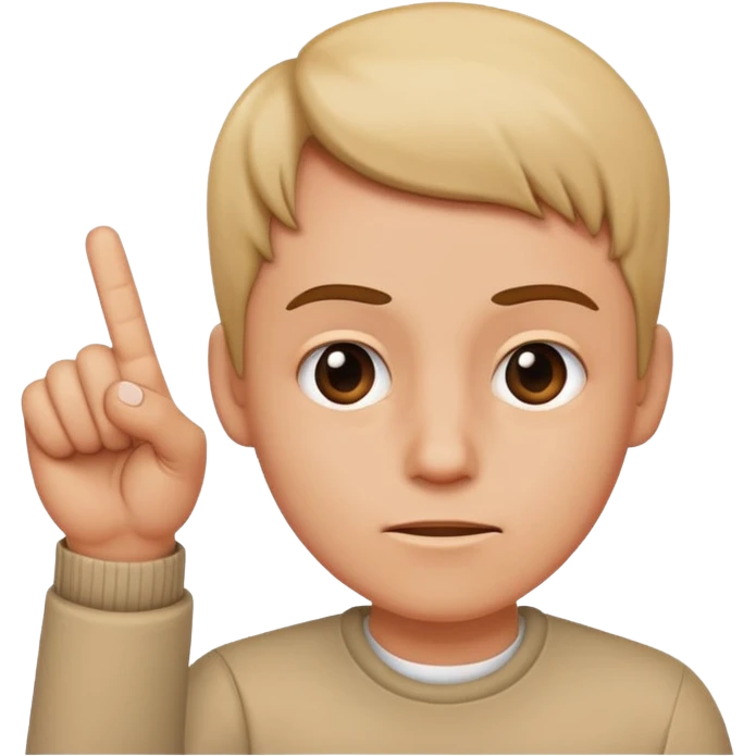 Person shaking finger saying no emoji