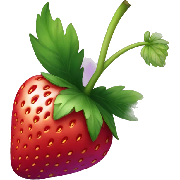 purple strawberry emoji