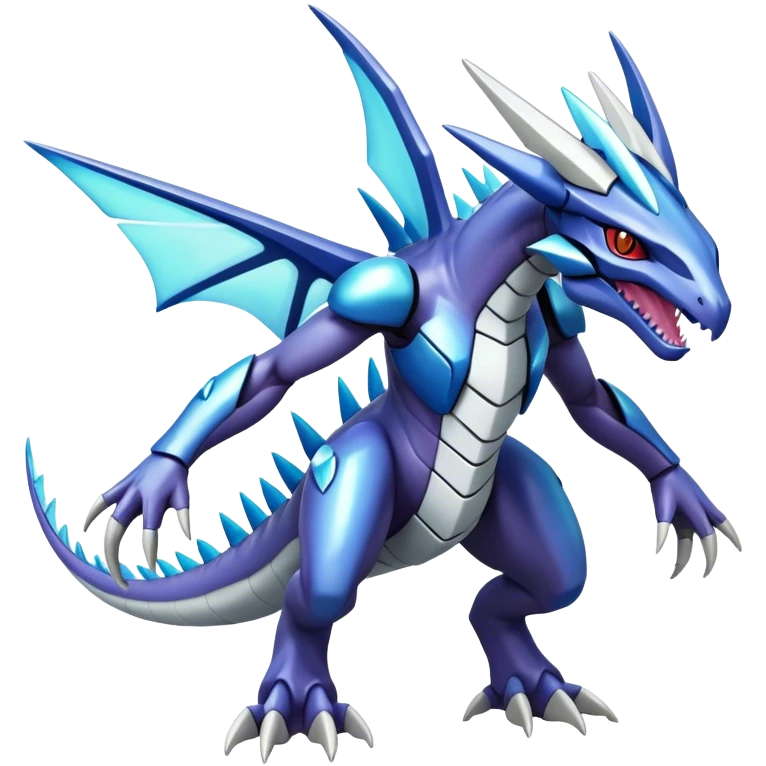  Cool Edgy Shiny Godly Ethereal Digimon-Genesect-Dialga-Reptile-hybrid full body emoji