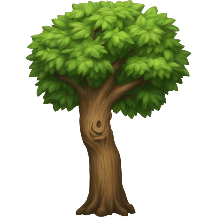 tree on shield emoji