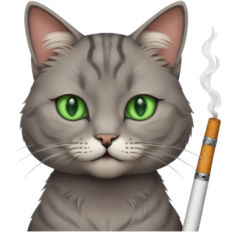cat with sigarette emoji