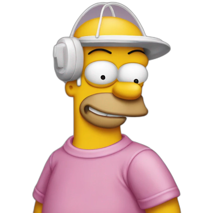 Homer Simpson dansun donut emoji