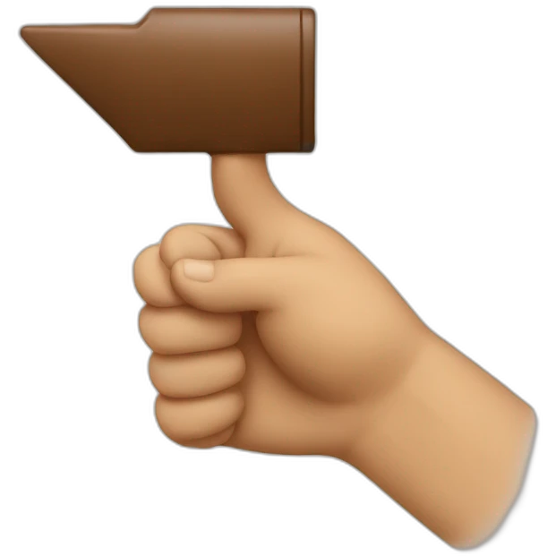 pointing down emoji