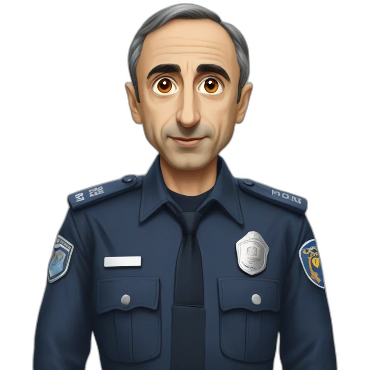 ÉRIC ZEMMOUR Police nationale français emoji