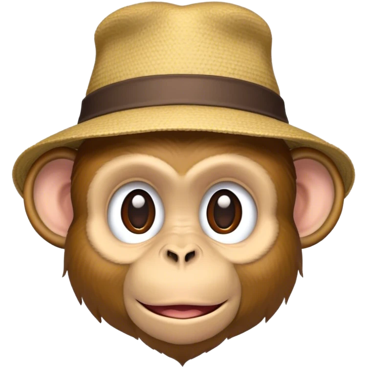 Monkey with a hat  emoji