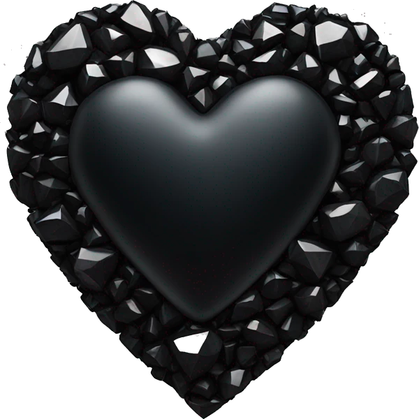 Black gem heart emoji