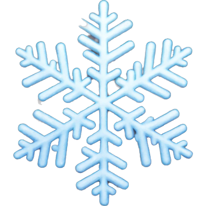 aesthetic snowflake emoji