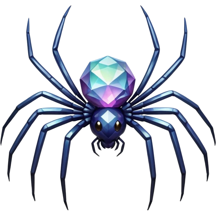 Crystal spider emoji