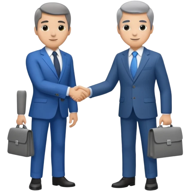 Two businessmen shaking hands emoji