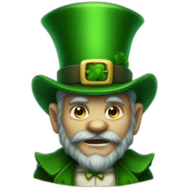 menacing leprechaun emoji