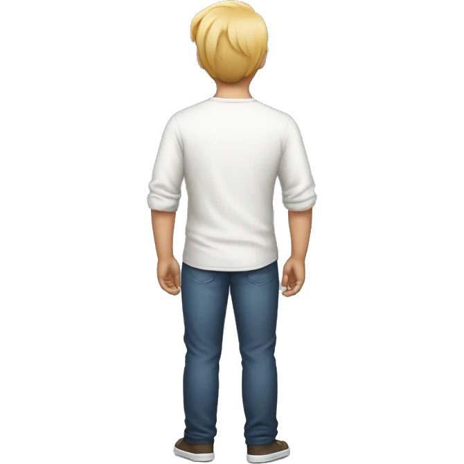 Person with big back emoji