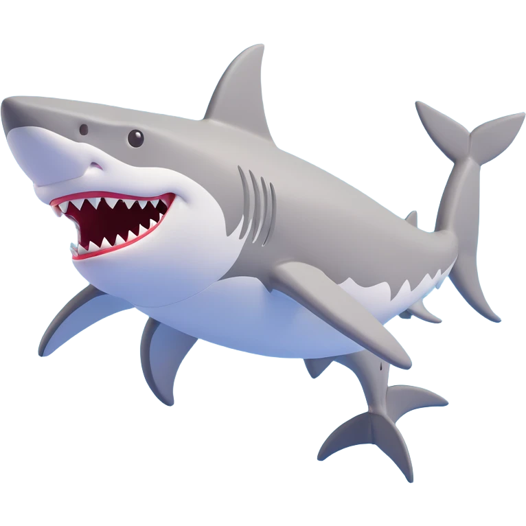 a shark with two legs in front and one leg in the back, all wearing Nike shoes emoji