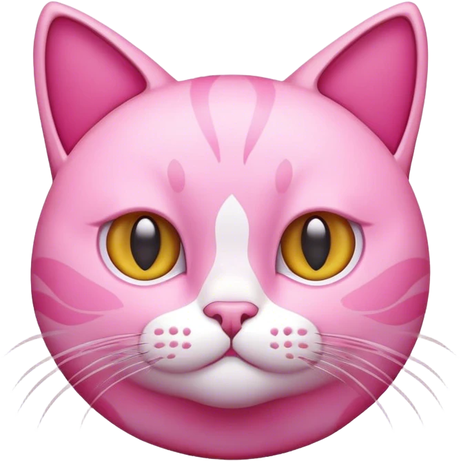 Cat pink emoji