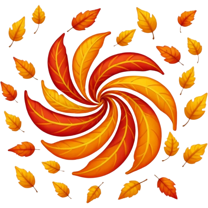 Wind Blowing Leaves emoji